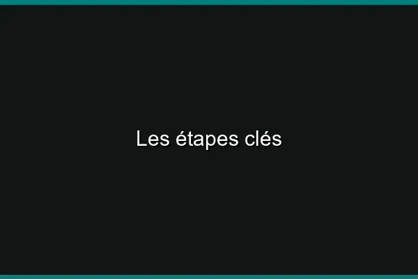 Les étapes clés